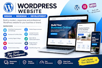 design, redesign, and develop a professional wordpress