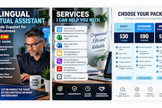 be your bilingual virtual assistant for administrative tasks