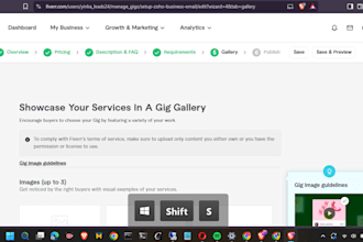 setup zoho business email