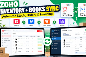 setup zoho inventory zoho books integration and stock automation
