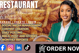 be your restaurant social media manager and food content creator