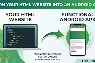convert your HTML website into an apk for android