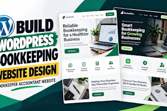 build wordpress bookkeeping website design bookkeeper accountant website