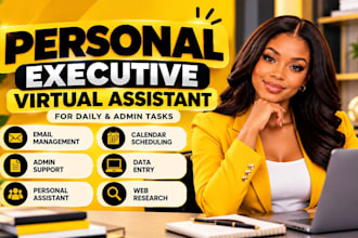 personal executive virtual assistant for daily and admin tasks