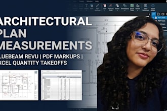 measure plans in bluebeam revu and quantity reports