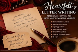 write a heartfelt personalized love letter