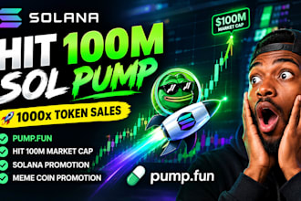memecoin promotion, pump fun hit 90m mc 10x token sale crypto telegram promotion