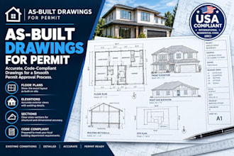 draft as built drawings for building permit