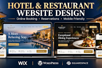 develop hotel restaurant booking website with online reservation