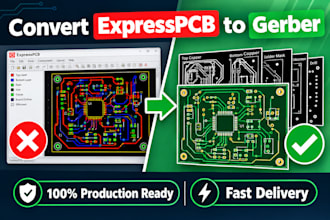 convert expresspcb files to gerber format for pcb manufacturing