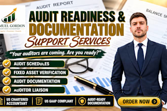 prepare audit schedules, documentation, and fixed asset verification