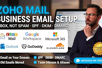 zoho mail setup business email google workspace microsoft 365 spf dkim dmarc