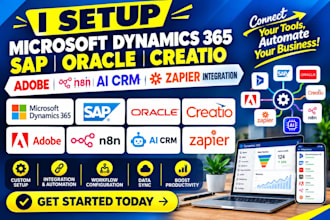 microsoft dynamics 365 sap oracle creatio adobe n8n ai crm zapier integration