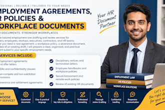 be your employment lawyer for contract, policies, and HR documents