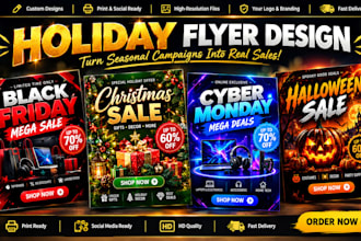 design black friday, cyber monday flyer, christmas flyer, halloween flyer
