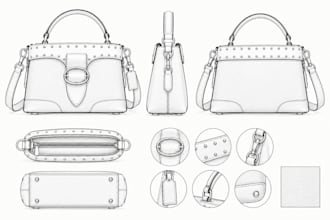 design 3d model of luxury bags, statement bags, luxury purse