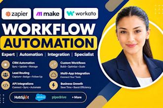 build zapier make workato workflows CRM automation lead routing API integrations