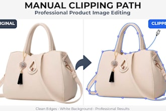 manual clipping path image editing