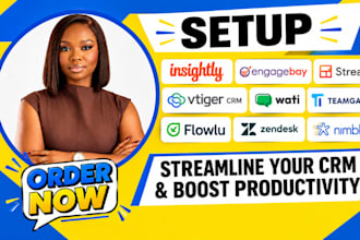 setup insightly engagebay streak vtiger crm wati teamgate flowlu zendesk nimble