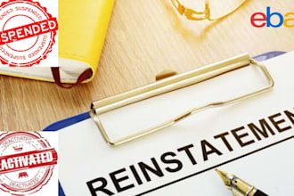 reinstate your deactivated ebay and reactivate your suspended ebay account