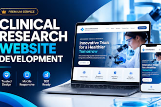 build a professional clinical research and clinical trials website