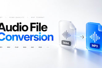 convert audio files to mp3, wav, flac, m4a, aac and more