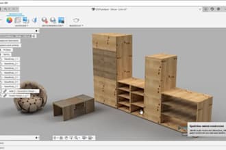 create cnc furniture cutting files, dxf files and nesting layouts