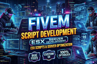develop and setup your fivem esx server with premium scripts