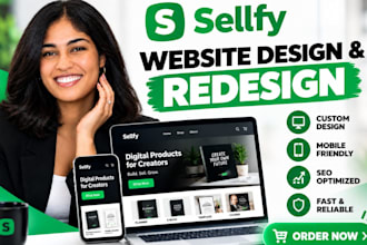 sellfy website design and redesign shopify store