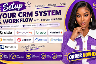 setup attio engagebay brevo nutshell freshsales copper crmone nimble netsuite