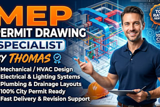 design professional mep permit drawings for city approval