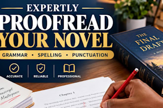 expertly proofread your novel