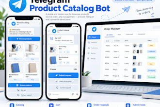build a telegram product catalog and order request bot
