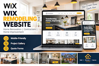 design wix home remodeling, renovation and contractor website