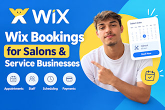 setup wix booking with wix scheduling for salons and services