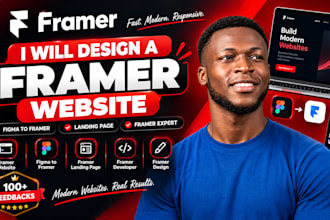 design framer website, figma to framer, framer landing page as framer expert