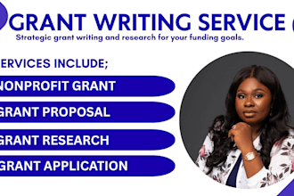 do grant research, grant writing, grant application for nonprofit and businesses