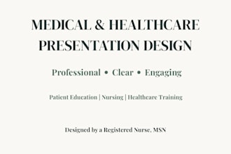design professional medical and healthcare presentations