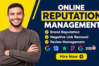provide orm service online reputation management, optimize your online presence