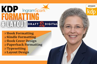 kdp book formatting print book paperback and kindle ebook formatting book cover