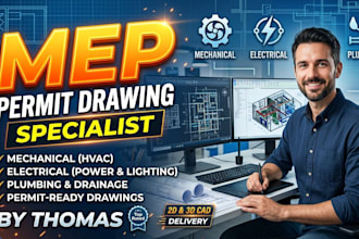 design professional mep permit drawings for city approval