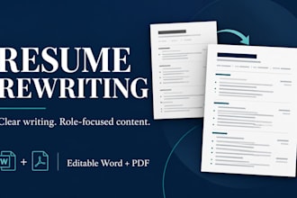 write and edit your professional resume