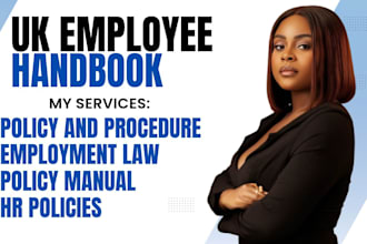 uk policy and procedure manual, employee handbook, HR policies manual sops