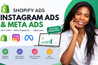 setup shopify ads, instagram ads and meta ads campaign to boost shopify sales