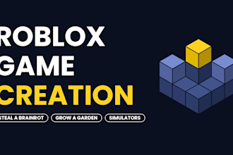 do roblox full game creation, steal a brainrot, grow a garden or simulator game