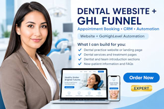 build a dental website and gohighlevel appointment funnel