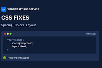 fix CSS issues and styling problems on your website