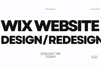 design top wix website that converts for modern bussiness and brands
