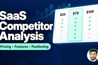 do saas competitor analysis with pricing and feature research