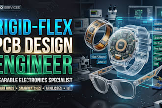 design rigid flex pcb for smart glasses and smartwatches
